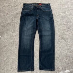 Apt. 9 Deep Indigo Denim Jeans 34x32 straight fit